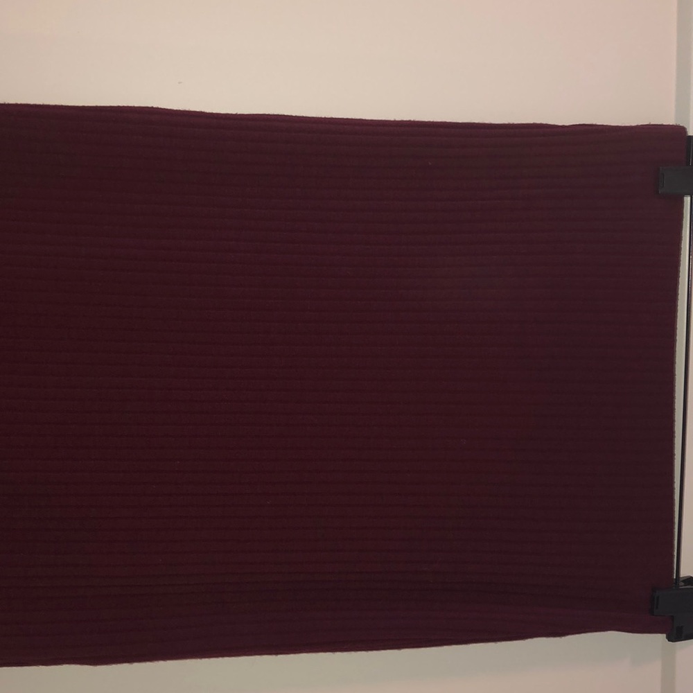 Burgundy comfy pencil skirt